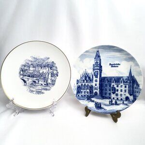 Rosenthal Heidelberg & Saarbrücker Teller German Landmark Collector Plate Set